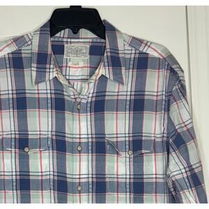 Lucky Brand Men's Buffalo Plaid Long sleeve Shirt Size Large